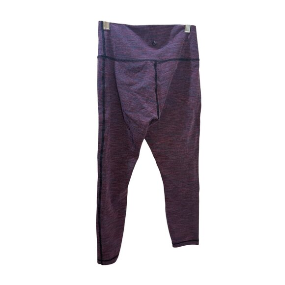Lululemon Seamless Cropped Leggings Purple Speckled Pattern Womens‎ Size S - Picture 2 of 8